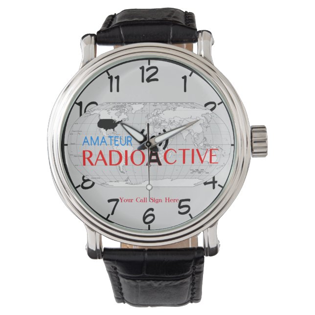World Amateur Radio Active Numoned Watch Armbandsur (Framsida)