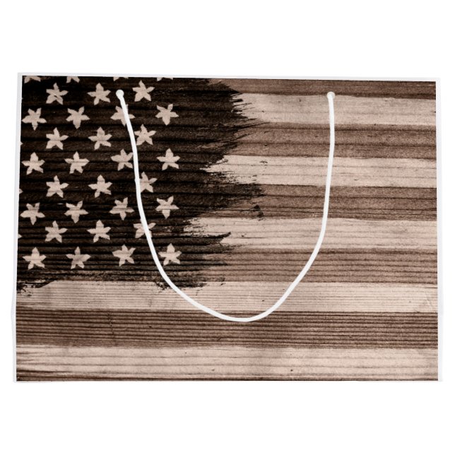World American Flagga USA Large Gift Bag (Baksidan)