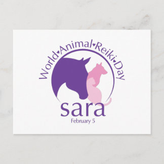World Animal Reiki Day Design Postkort Vykort