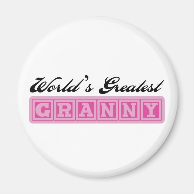 World's Underbarare Granny Magnet (Framsidan)