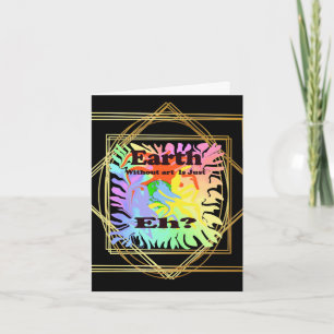 World Art Day Card eller konstlärare - tack för di Kort