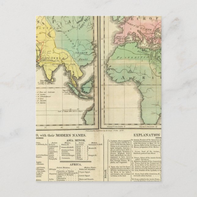 World as Known to Ancients Division Vykort (Framsida)
