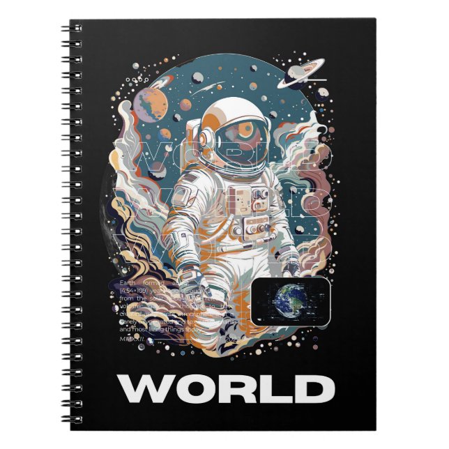 World Astronaut-design Anteckningsbok (Framsidan)