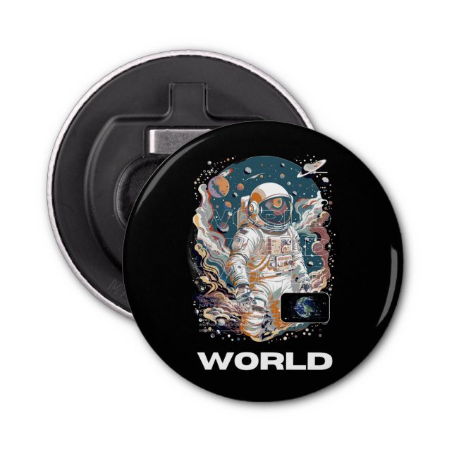 World Astronaut-design Flasköppnare (Framsidan)