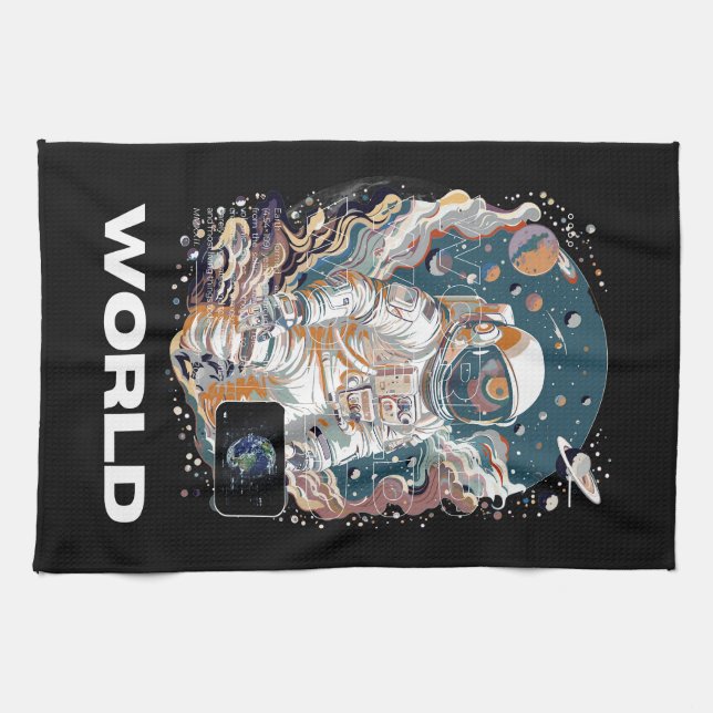 World Astronaut-design Kökshandduk (Horisontell)