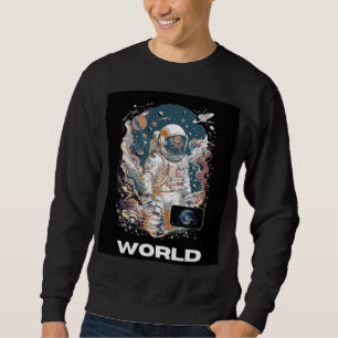 World Astronaut-design Lång Ärmad Tröja
