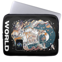 World Astronaut-design Laptop Fodral