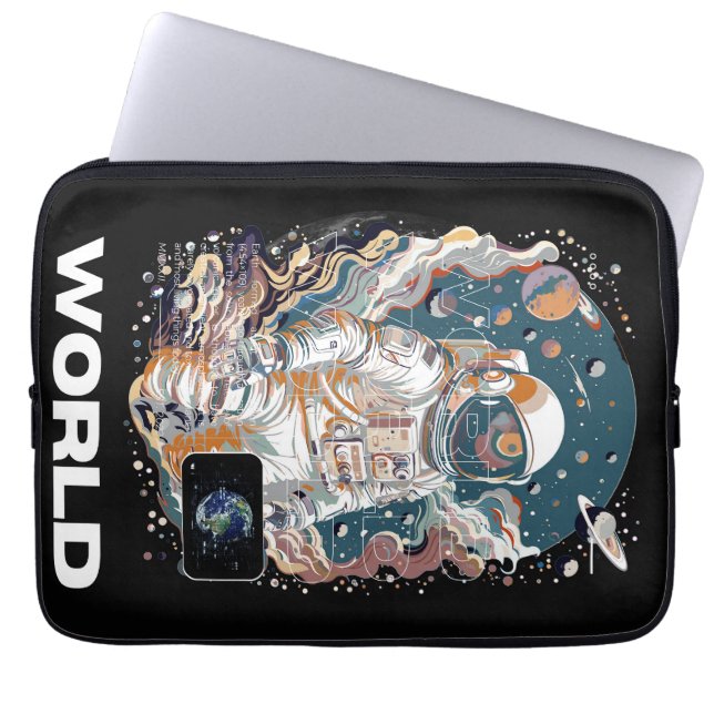 World Astronaut-design Laptop Fodral (Framsidan)