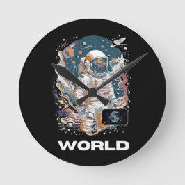 World Astronaut-design Rund Klocka