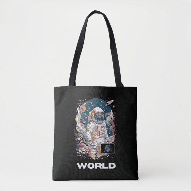 World Astronaut-design Tygkasse (Framsida)