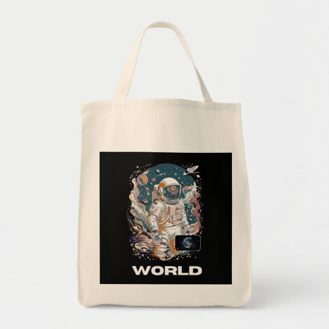 World Astronaut-design Tygkasse (Framsidan)