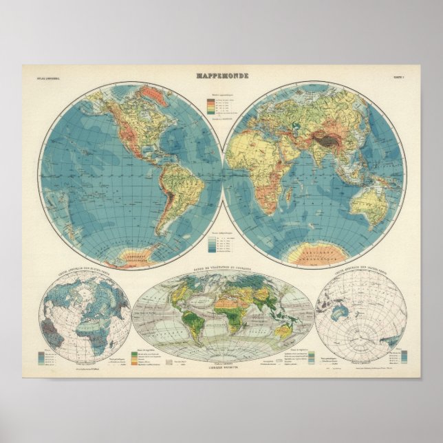 World Atlas Karta 2 Poster (Framsidan)