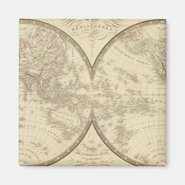 World Atlas Karta Magnet (Framsidan)