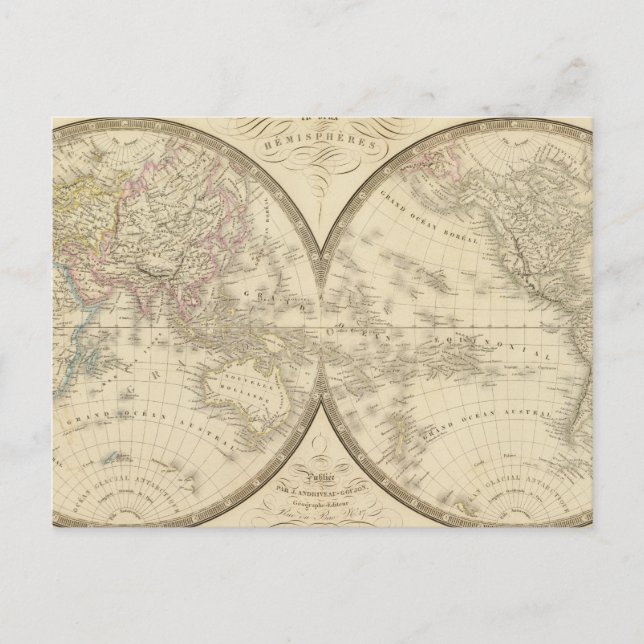 World Atlas Karta Vykort (Framsida)