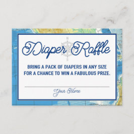 World Await Baby Shower Diaper Raffle Card Tilläggskort