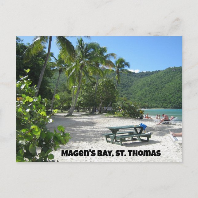 World berömd Magen's Bay, St. Thomas Vykort (Framsida)
