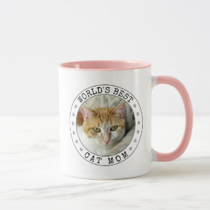 World Best Cat Mamma Photo Template Paw Skriv ut C Mugg