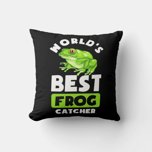 World Best Frog Catcher Kudde (Framsida)