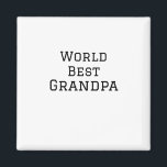 World best Grandpa add namn text sport text simpel Magnet<br><div class="desc">utformning</div>