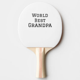 World best Grandpa add namn text sport text simpel Pingisracket