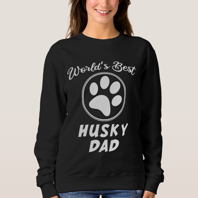 World Best Husky Pappa 43 T Shirt (Framsida)