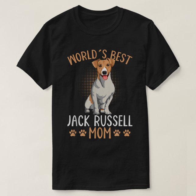 World Best Jack Russell Terrier Mamma Hund Mamma R T Shirt (Design framsida)