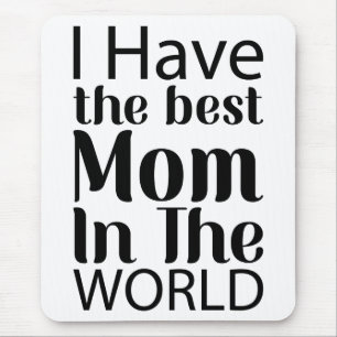 World Best Mamma Elegant Black and White Script Musmatta