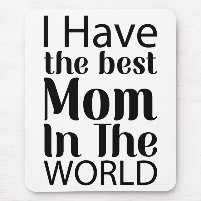 World Best Mamma Elegant Black and White Script Musmatta (Framsidan)