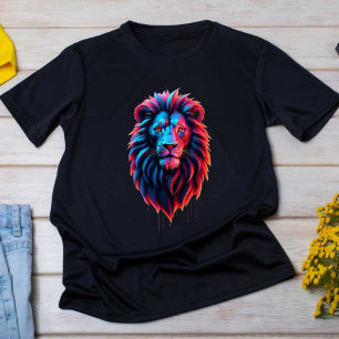 World Best Modern Lejon kung Print T-Shirt