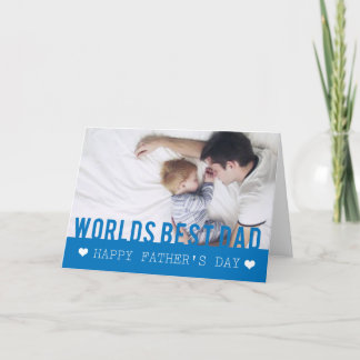 World Best Pappa Photo Template Card Kort