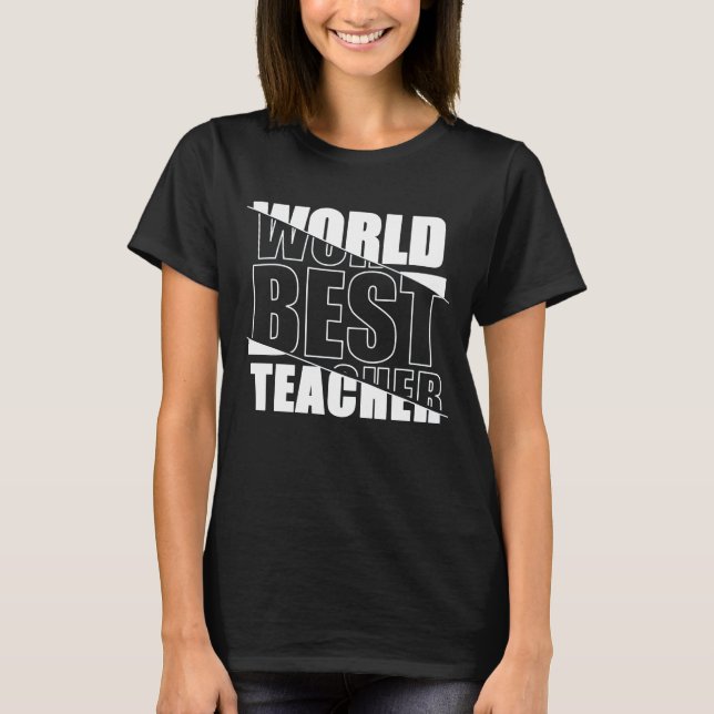 World Best Teacher T-Shirt (Framsida)