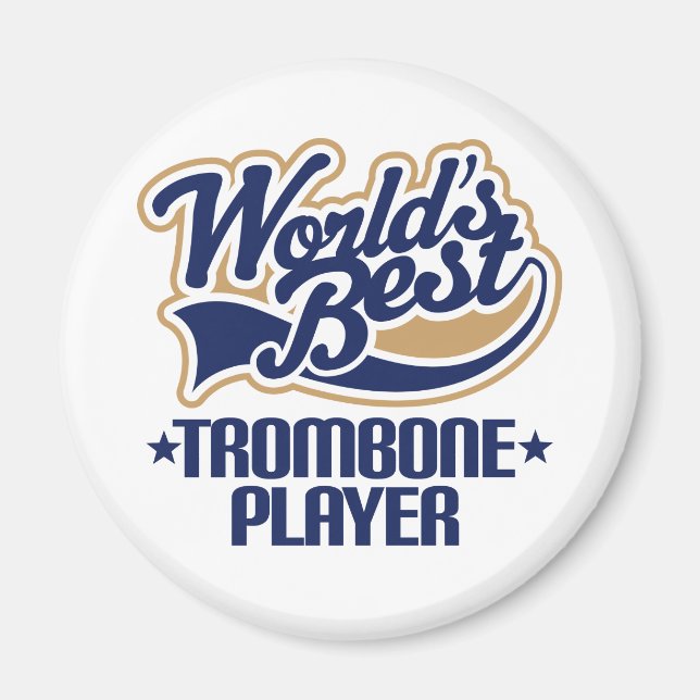 World Best Trombone Player Gift Magnet (Framsidan)