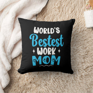 World Bestest Work Mamma ger för bästa Mor Kudde