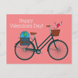 World Bike Lycklig Valentine's_ Vykort