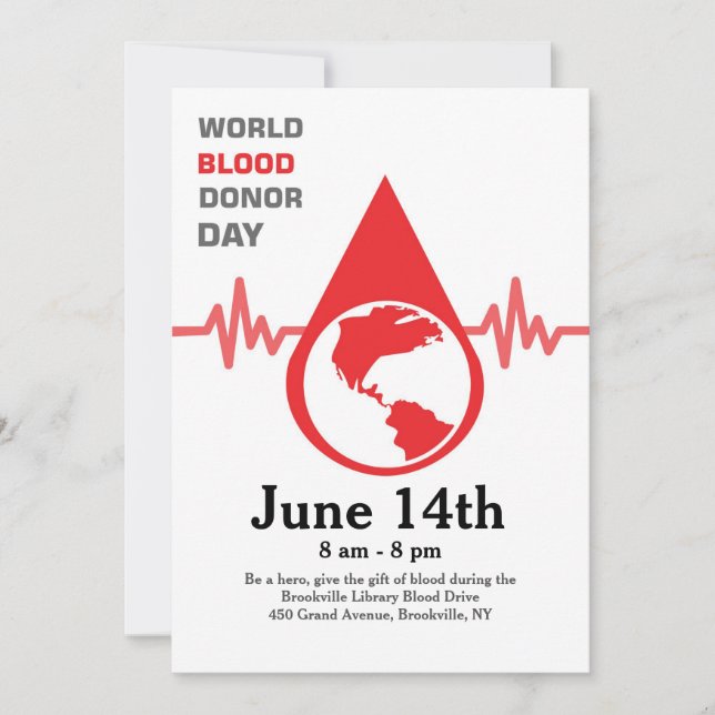 World Bloder Day Card (Framsida)