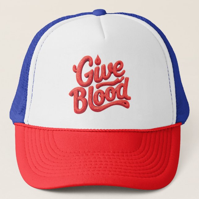 World Blood Donor Day - Glossy Blood Donation Text Keps (Framsida)