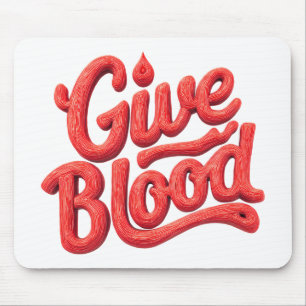 World Blood Donor Day - Glossy Blood Donation Text Musmatta