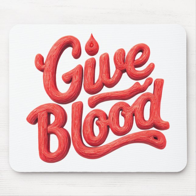 World Blood Donor Day - Glossy Blood Donation Text Musmatta (Framsidan)
