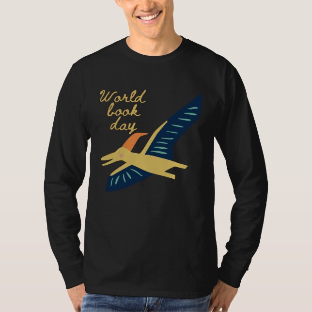 World Book Day Flying Dinosaur T Shirt (Framsida)