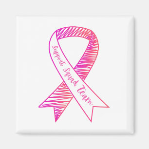 World Cancer Day Support Squad Team Bröstcancer Magnet