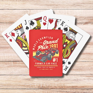World Champion Grand Prix Tävla Car Idrott Casinokort