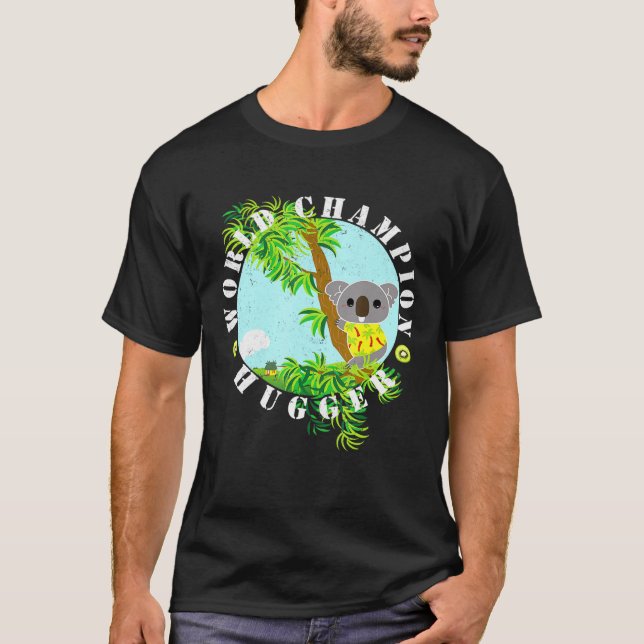 World Champion Kramare Koala Bear Distress T Shirt (Framsida)
