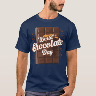 world chocolate day friends t shirt
