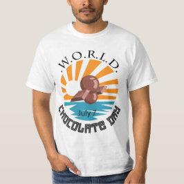 World Chocolate Day-tecken T Shirt