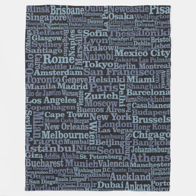 World Cities fleece filt (Framsidan)
