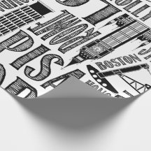 World Cities Wrapping Papper