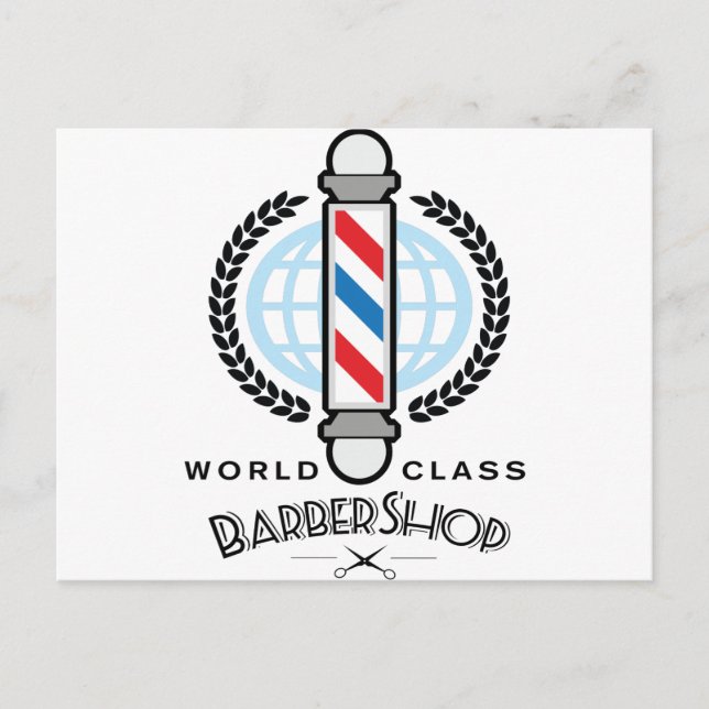 World Class Barber Shop Vykort (Framsida)