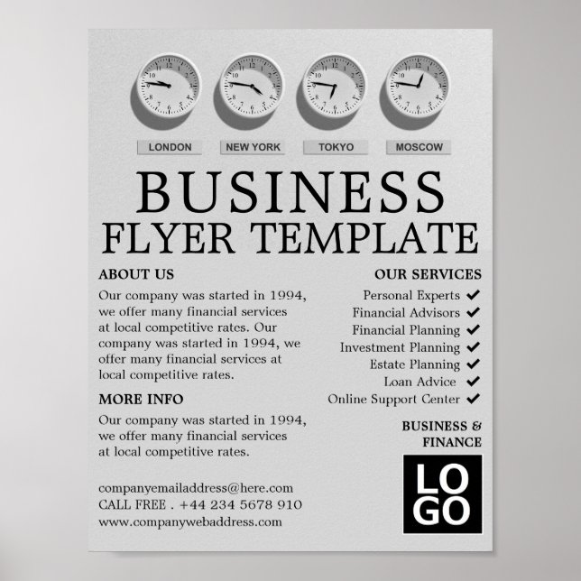 World Closing, Business & Finance Advertising Poster (Framsidan)