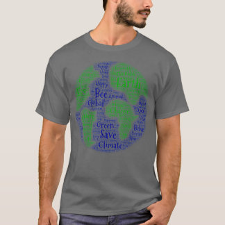 World Cloud Earth T Shirt