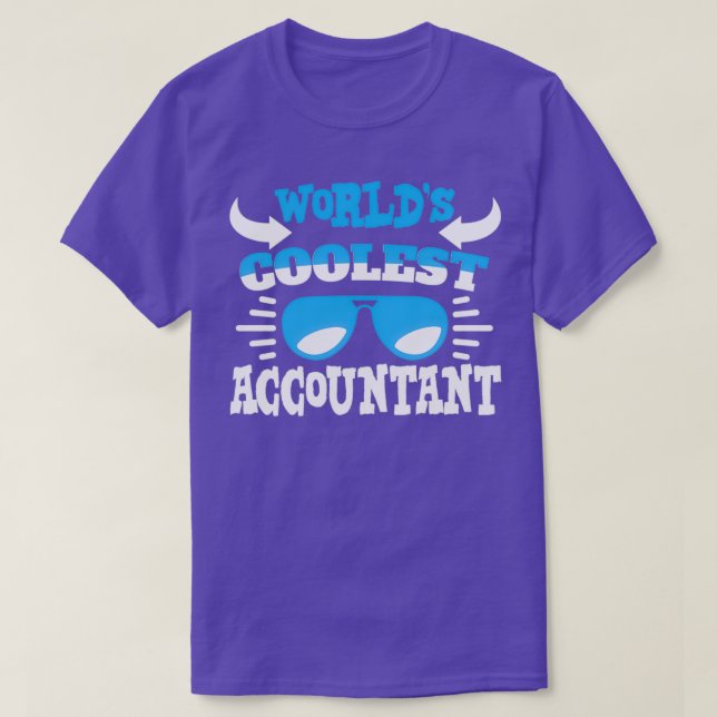 World Coolest Accountant T Shirt (Design framsida)